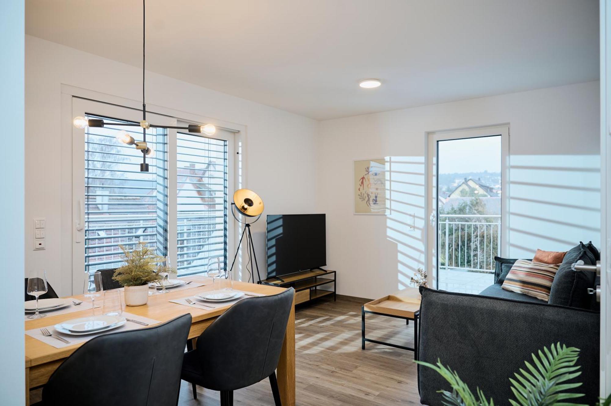 Moderne Apartments Mit Highspeed-Wlan Und Gratis-Tiefgarage Ihr Perfekter Rueckzugsort Nahe Dem Zentrum Und Der Therme I Barrierearm Bad Kissingen Esterno foto