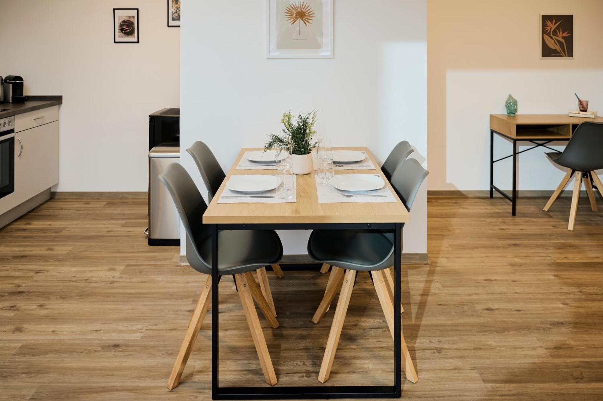 Moderne Apartments Mit Highspeed-Wlan Und Gratis-Tiefgarage Ihr Perfekter Rueckzugsort Nahe Dem Zentrum Und Der Therme I Barrierearm Bad Kissingen Esterno foto