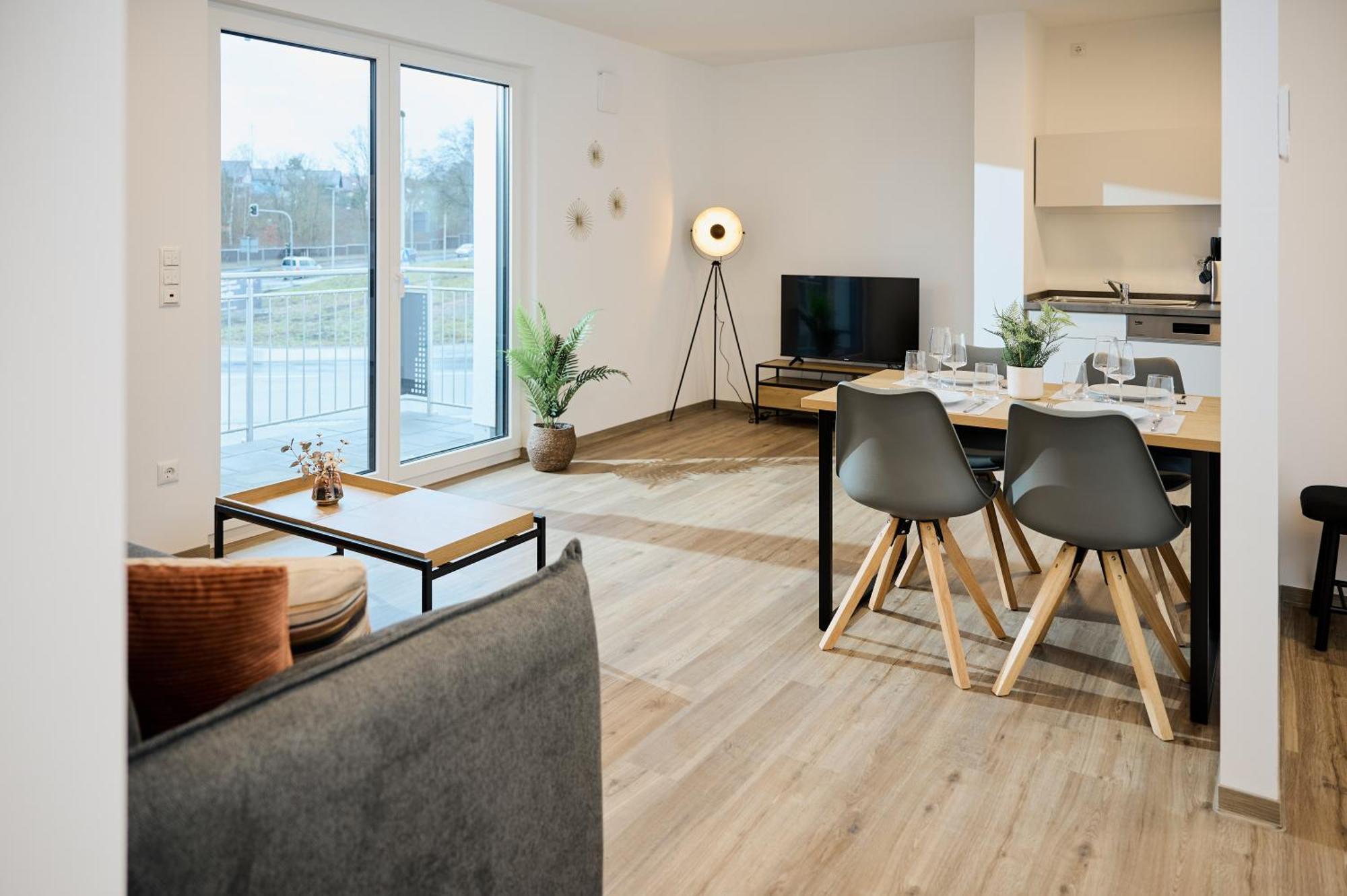 Moderne Apartments Mit Highspeed-Wlan Und Gratis-Tiefgarage Ihr Perfekter Rueckzugsort Nahe Dem Zentrum Und Der Therme I Barrierearm Bad Kissingen Esterno foto
